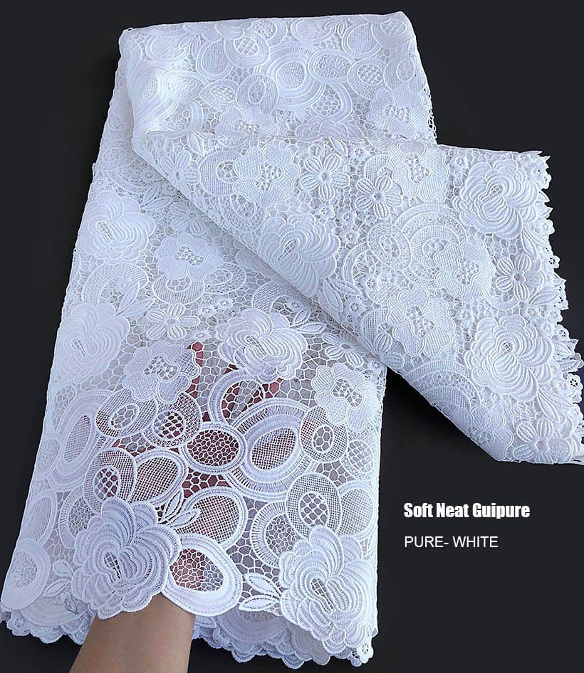 Cotton Guipure Lace Dress