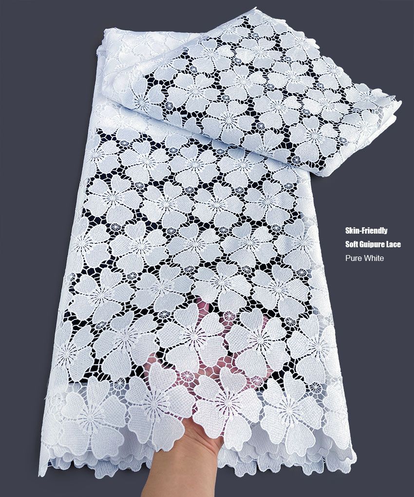 Cotton Guipure Lace Dress