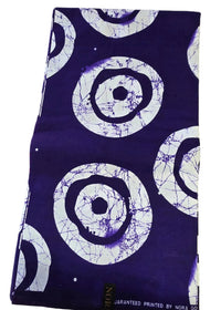 Purple Circles Ankara Kampala Wax print, third view