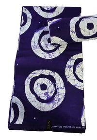 Purple Circles Ankara Kampala Wax print