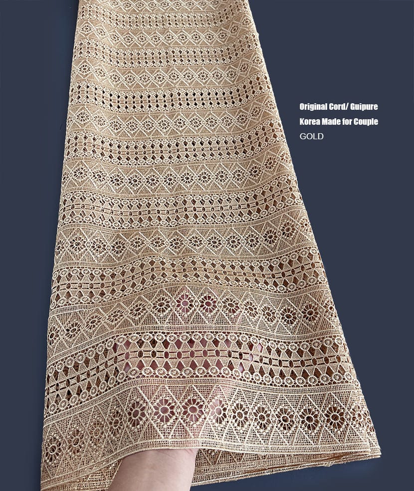 AFRICAN COTTON GUIPURE LACE 5 YARDS