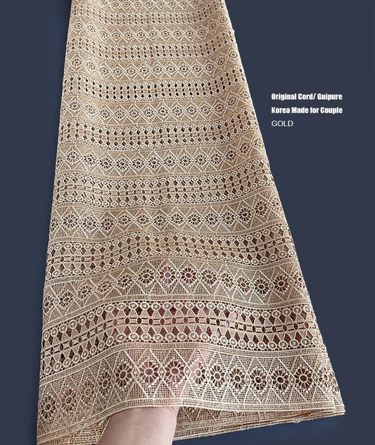 AFRICAN COTTON GUIPURE LACE 5 YARDS