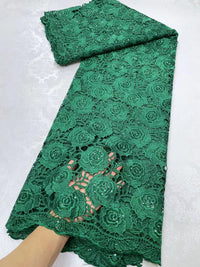 Woman Wedding Dress - African Cord Lace Fabrics 