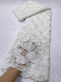 Woman Wedding Dress - African Cord Lace Fabrics 