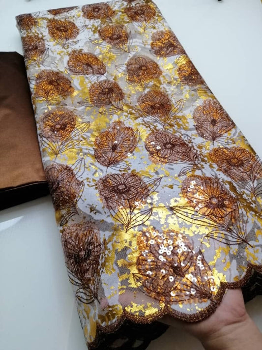 Good Quality African Net Lace of 5 Yards Lace
