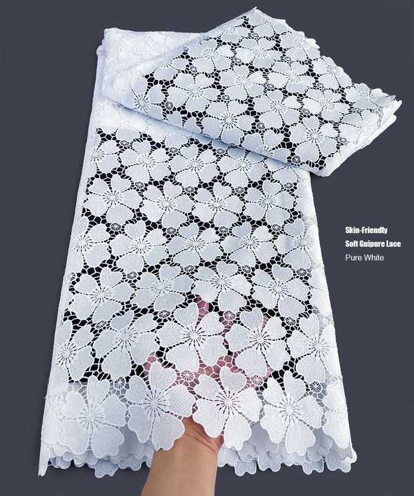 Cotton Guipure Lace Dress