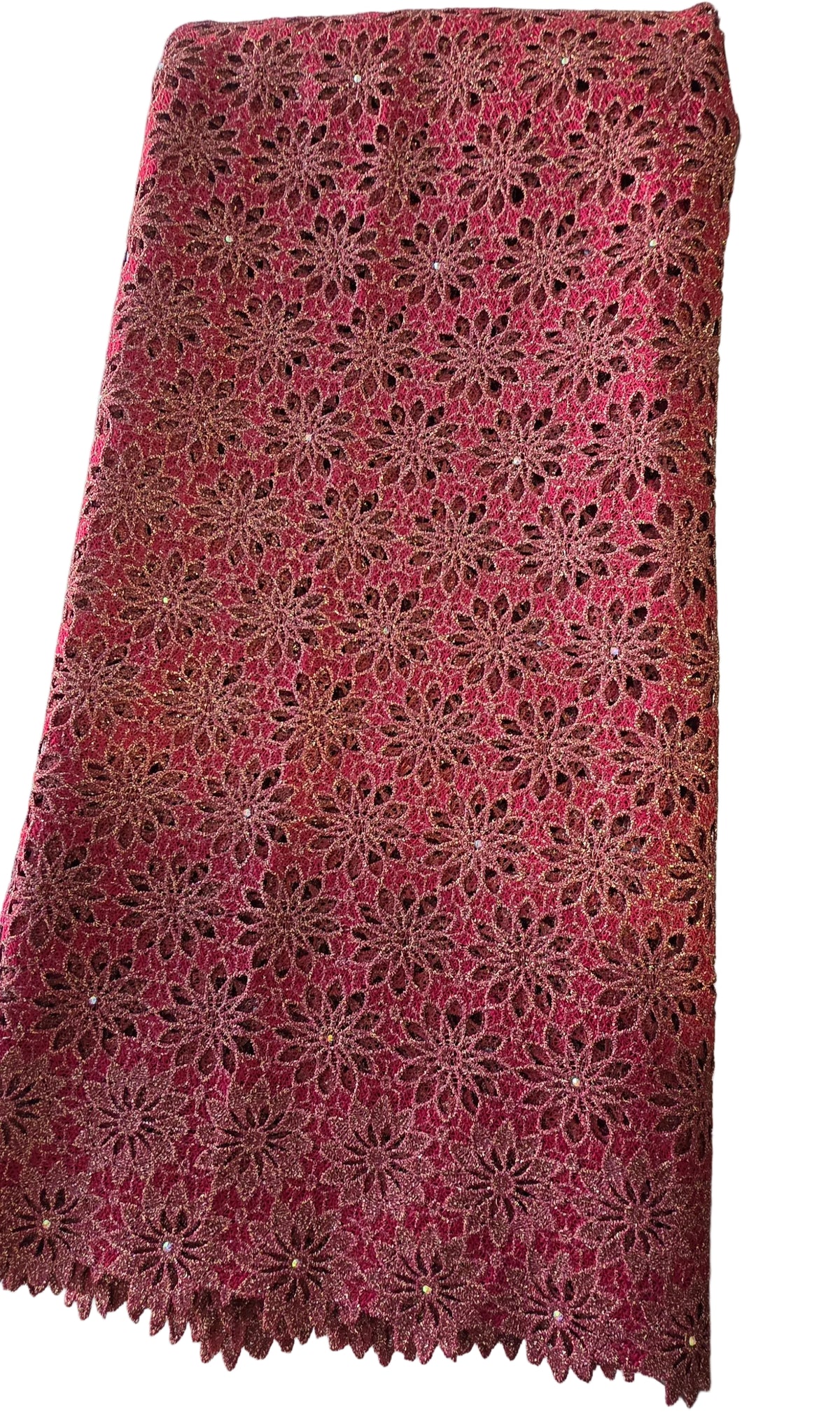 High-quality Guipure African Fabric Lace for a special occasion 5 Yards/set.