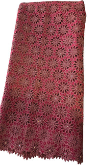 High-quality Guipure African Fabric Lace for a special occasion 5 Yards/set.