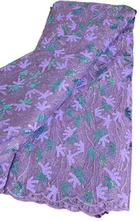 5 Yards of Exclusive quality African fabric Sequins Net Lace.
