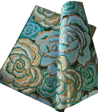 AFRICAN DAMASK 3D SEGO GELE ORIGINAL SWISS 2 PIECES/SET.