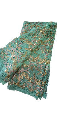 African Fabric Sequins Guipure Lace High-quality 5 Yards