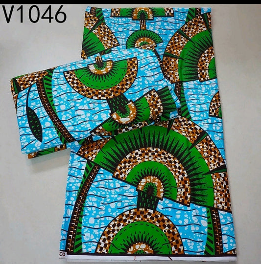 Super Wax African print Ankara Wax per 6 Yards