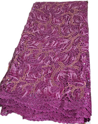 African Fabric Sequins Guipure Lace High-quality 5 Yards