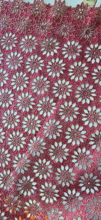 High-quality Guipure African Fabric Lace for a special occasion 5 Yards/set.