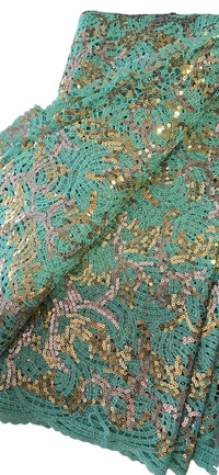 African Fabric Sequins Guipure Lace High-quality 5 Yards